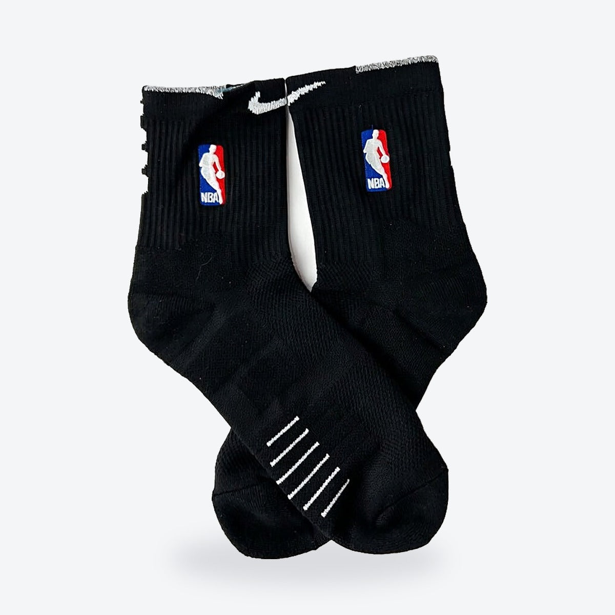 Calcetines Nike Élite Quick – negros con detalles blancos, par