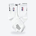 Calcetines Nike Élite Crew NBA – blancos con detalles negros, par