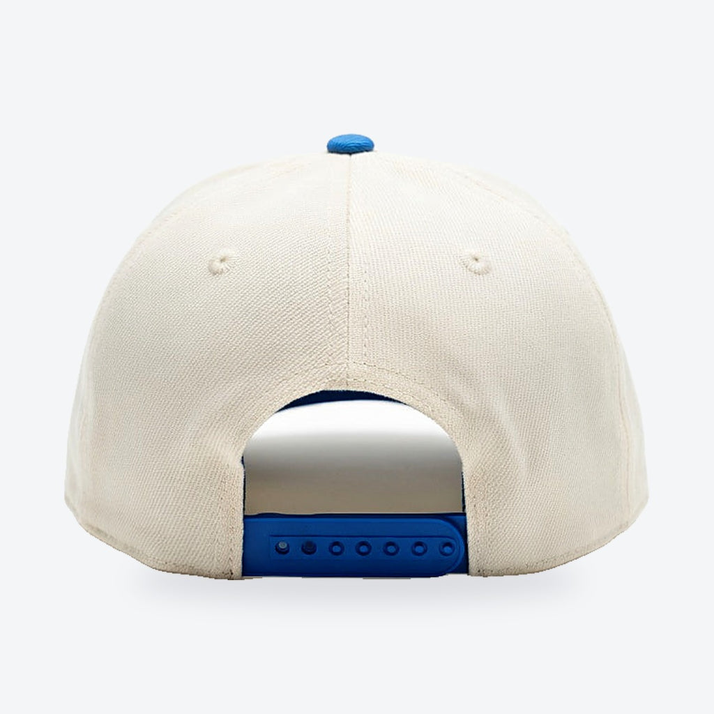Gorra Bulls New Era Ajustable – crema y azul, vista trasera