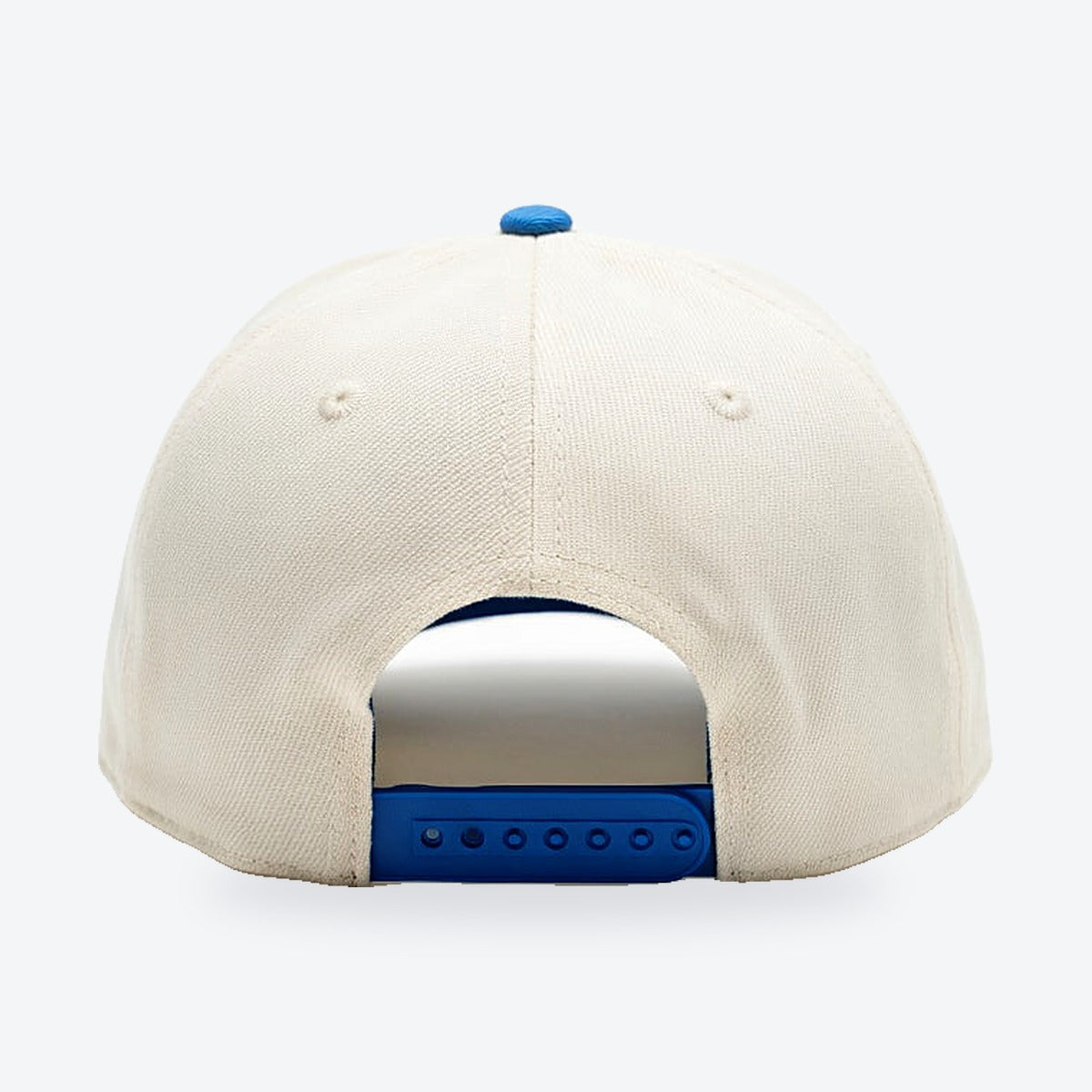 Gorra Bulls New Era Ajustable – crema y azul, vista trasera