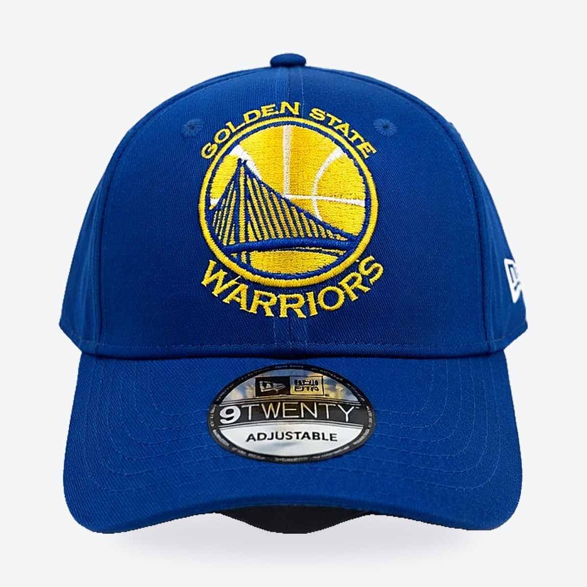 Gorra Golden State Warriors New Era Ajustable – azul rey, vista de frente